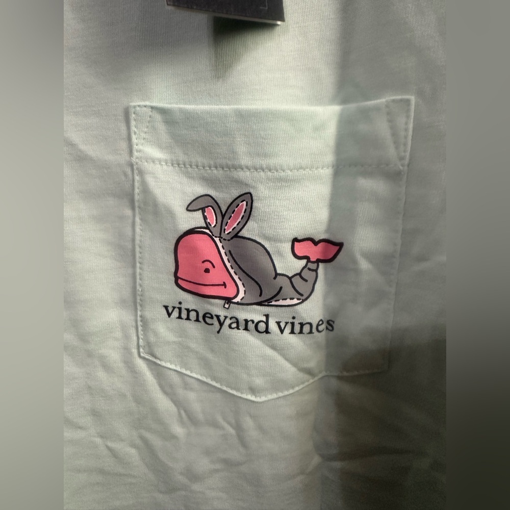 Vineyard Vines Kids Mint Whale Bunny Tee - Picture 5 of 5